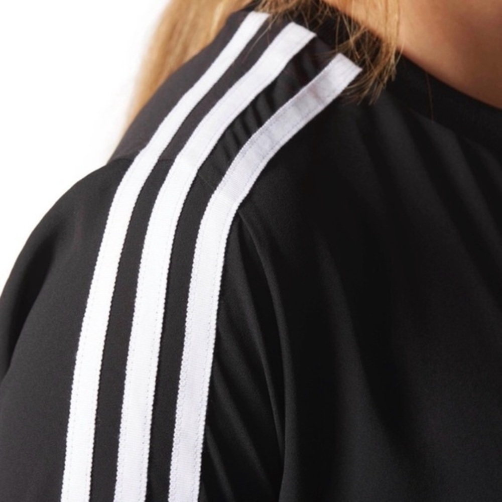 Adidas Originals Three Stripe Chiffon Sweatshirt Size 8 - Picture 4 of 11
